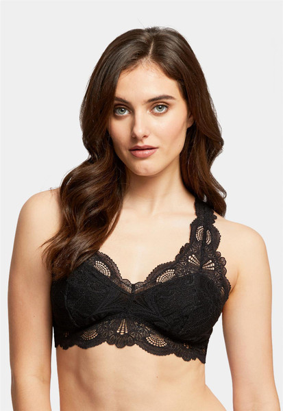 Belle Époque Lace T-Back Bralette in Black Belle Époque Lace T-Back Bralette in Black