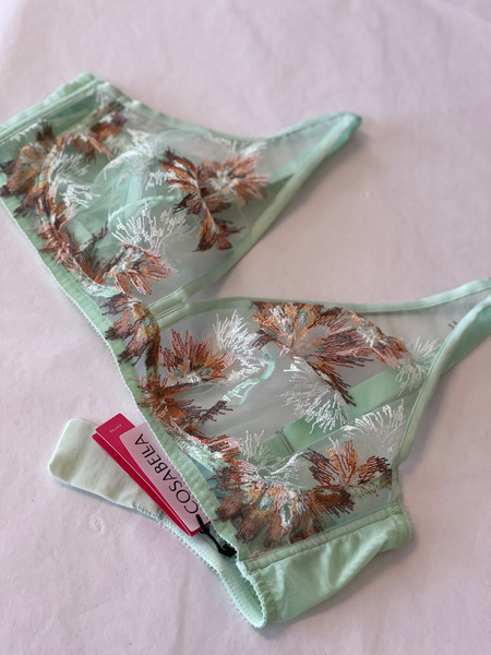 Maasai Curvy Tall Triangle Bralette in Lagoon Mint FINAL SALE (40% Off)