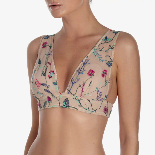 Brûlot Bralette in Beige & Red FINAL SALE (50% Off) Brûlot Bralette in Beige & Red FINAL SALE (50% Off)