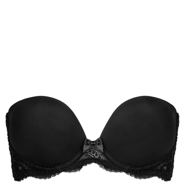 Eden Strapless Bra in Black