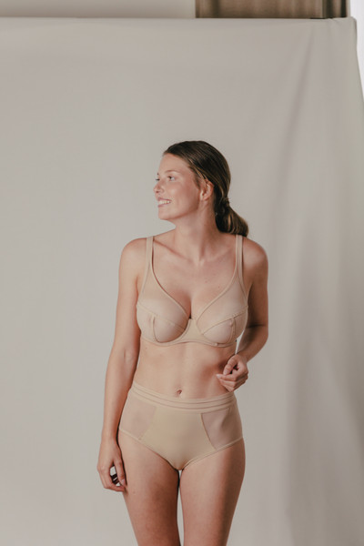Nufit High Waist Brief in Beige FINAL SALE (40% Off)