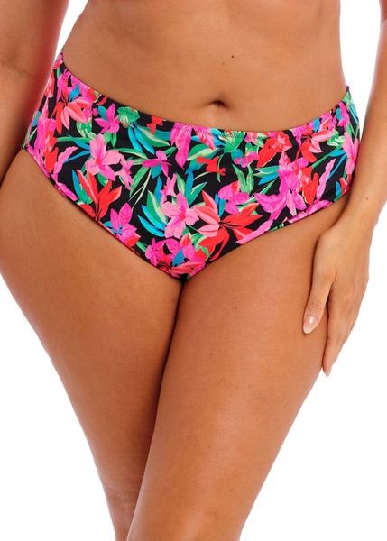 Savaneta Mid Rise Bikini Swim Brief in Black