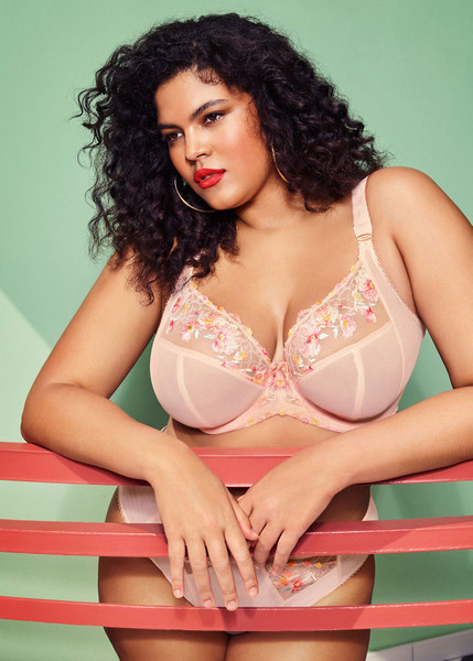 Himari Underwire Plunge Bra in Peach Whisper Himari Underwire Plunge Bra in Peach Whisper