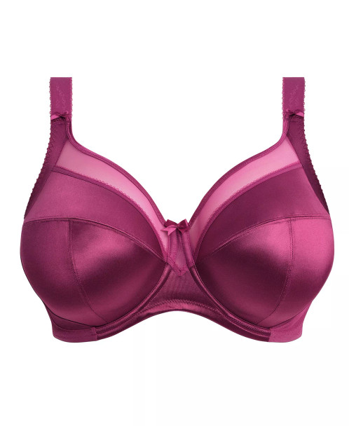 Keira Underwire Banded Bra in Mulberry