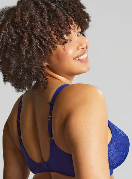 Estel Plunge Bra in Royal Blue