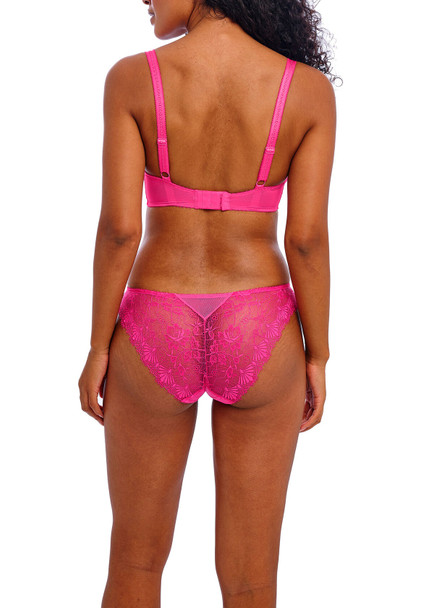 Fascinate Balconette Bra in Hot Pink