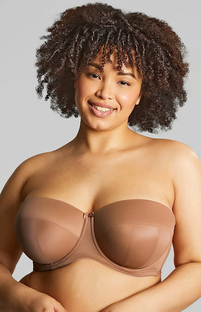Dana Strapless Balcony Bra in Caramel