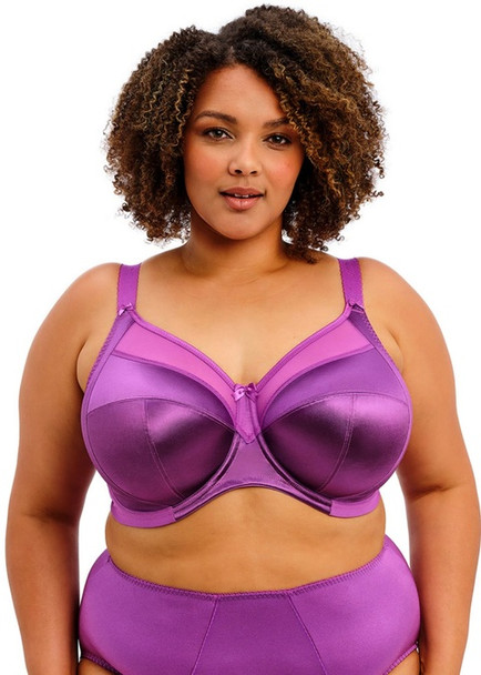 Keira Underwire Banded Bra in Amethyst