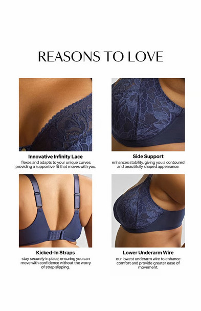Dream Full Cup Bra in Navy