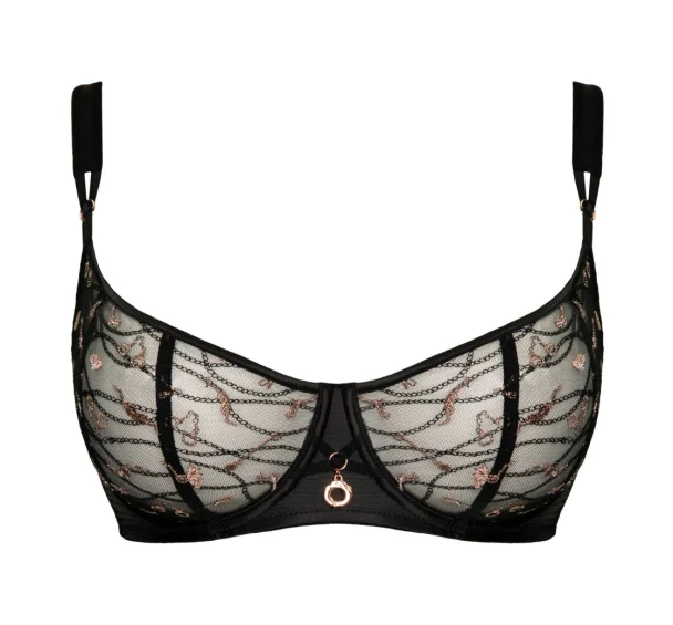 Restraint Balcony Bra in Black