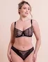 Restraint Balcony Bra in Black