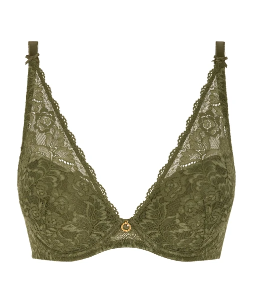 Scarf Push up bra in Moss 2KN81