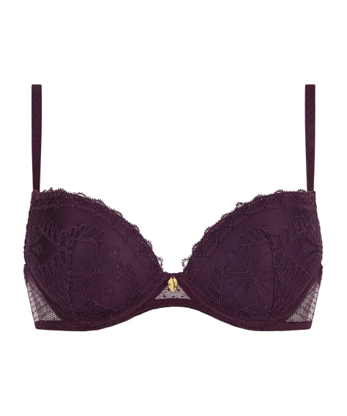 Mystery of Love Moulded Push Up Bra in Plum 6AN08