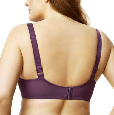 Stretch Lace Full Coverage Underwire Bra in Plum