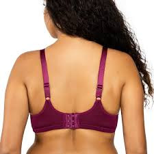 Parfait Enora Full Bust Supportive Full Coverage Unlined Minimizer Bra in Blackberry