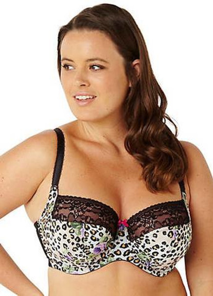 Animal print balconnet bra