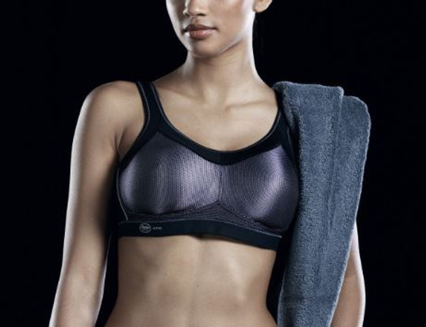 Momentum Wirefree Sports Bra in Black