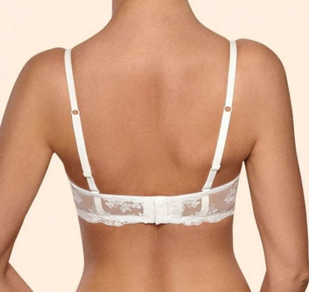 Graciosa Padded Balconnette Bra in White FINAL SALE (50% Off)