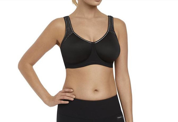 Sonic Moulded Spacer Sports Bra in Storm