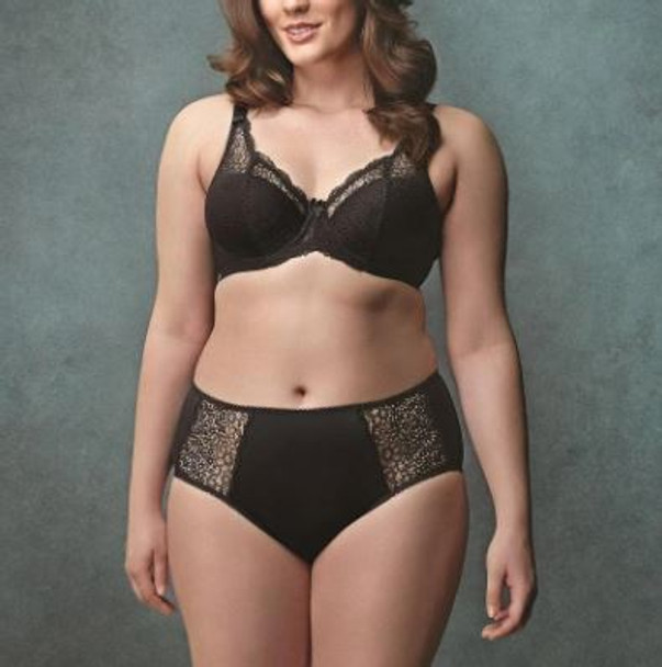 Michelle Underwire Padded Banded Bra in Black FINAL SALE (50% Off)