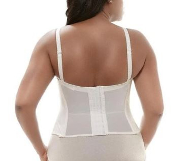 Adelaide Underwire Basque Longline in White