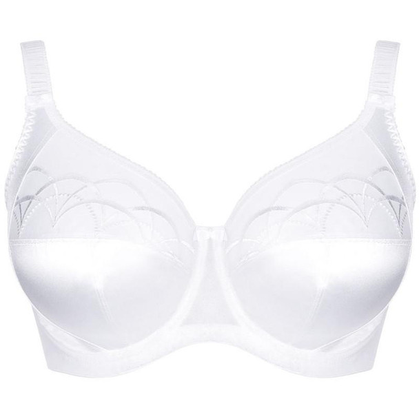 Cate Underwire Full Cup Banded Bra in White (WHE)