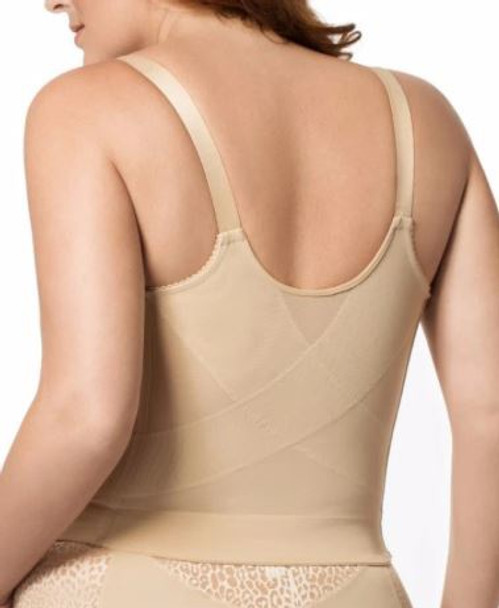 Front Hook Posture Longline Softcup Bra in Nude