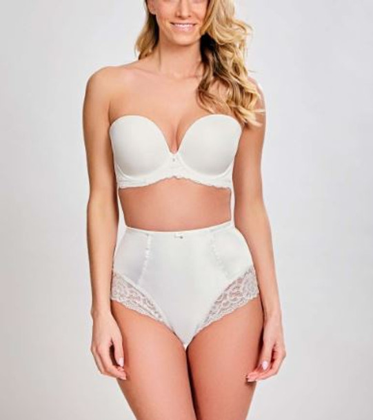 Quinn High Waist Brief in Ivory FINAL SALE (50% Off)