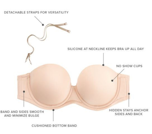 Red Carpet Strapless Bra in Sand