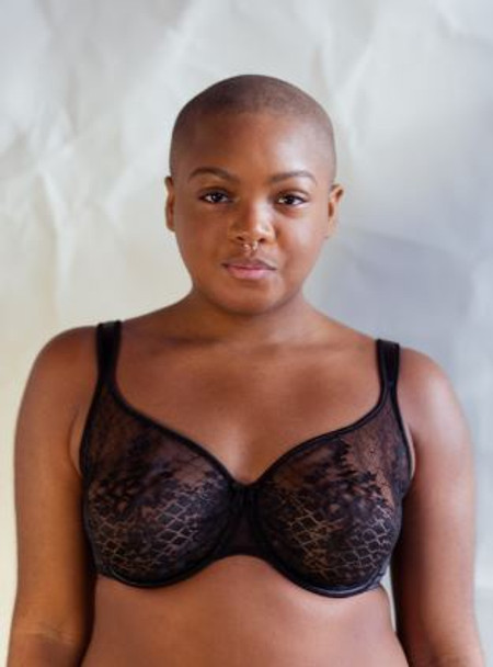 Mélody Full Cup Bra in Noir