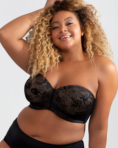 Strapless Sensation Multi-Way Push-Up Bra in Black