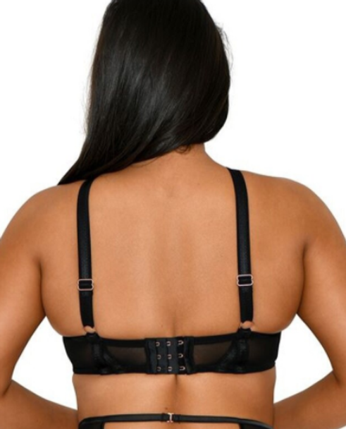Heart Throb Plunge Bra in Black/Red FINAL SALE (50% Off)