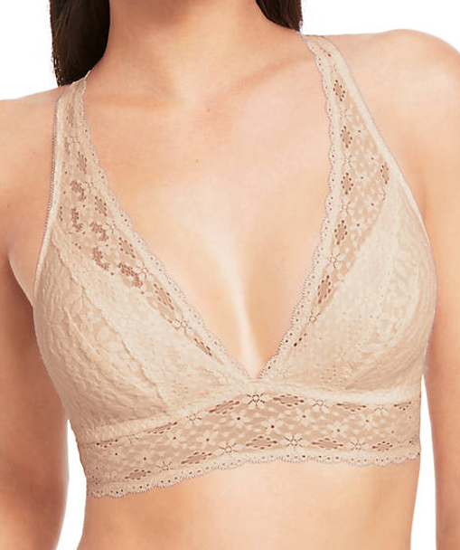 Halo Lace Wirefree Bra in Sand