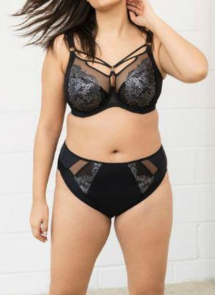Eugenie High Leg Brief in Black (BLK) FINAL SALE (40% Off)
