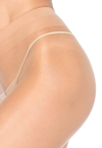 Spandex Sheer to Waist Support Pantyhose in Honey Beige