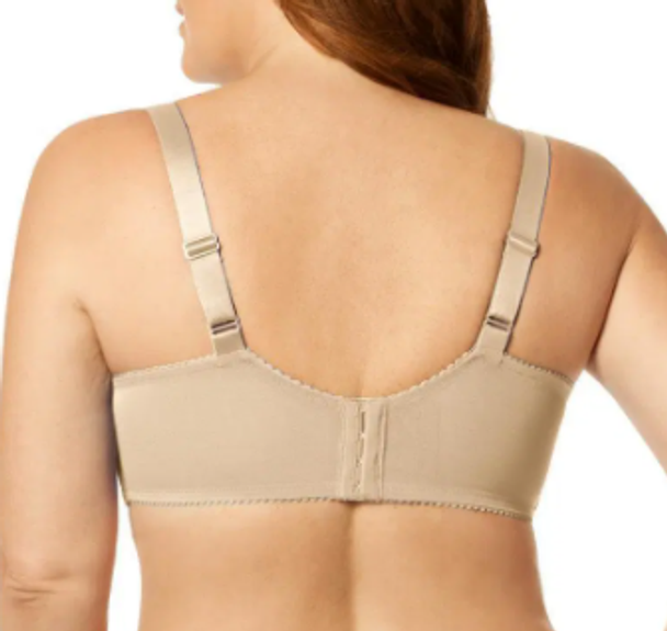Embroidered Microfiber Underwire Bra in Nude
