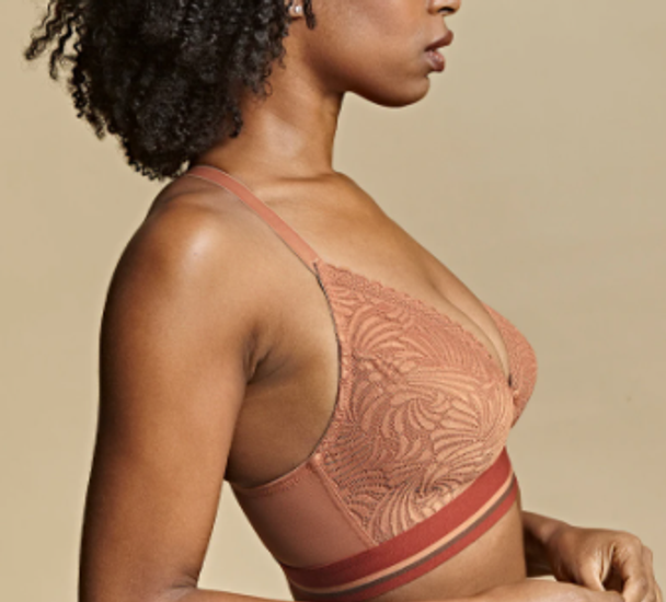Lyzy Vibe Triangle Bralette in Caramel FINAL SALE (50% Off)