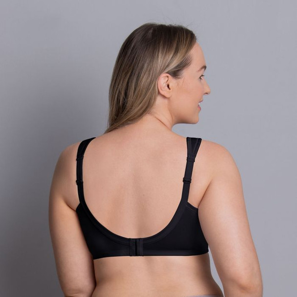 Jana Cotton Support Bra in Black