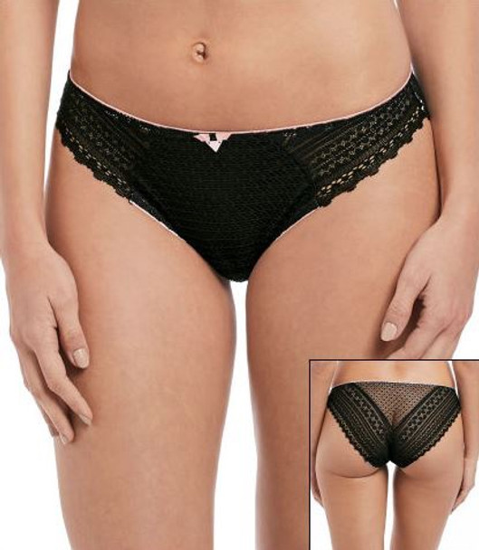 Daisy Lace Panty in Noir FINAL SALE (40% Off)
