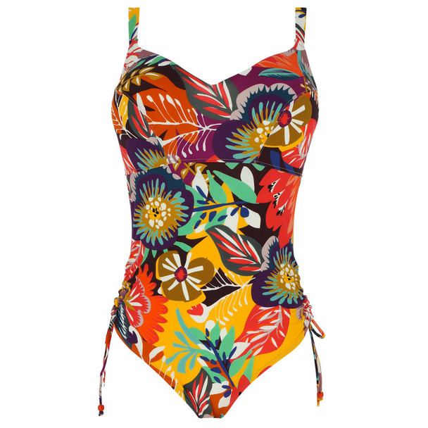 Sun Wirefree One Piece Swimsuit in Fire Print FINAL SALE (50% Off)