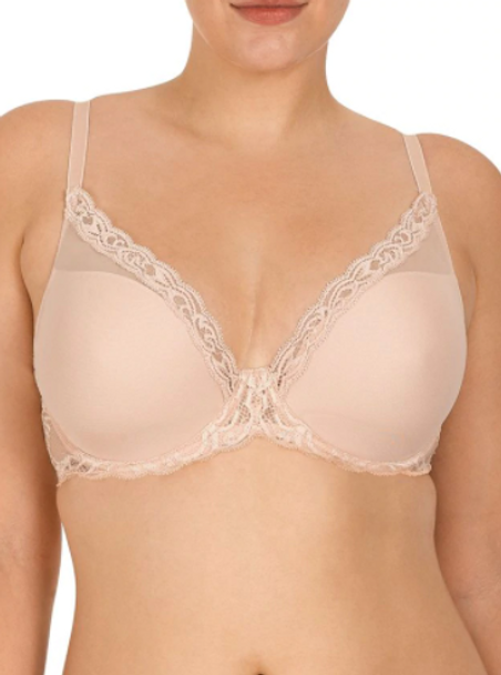 Feathers Contour Plunge Bra in Cameo Rose
