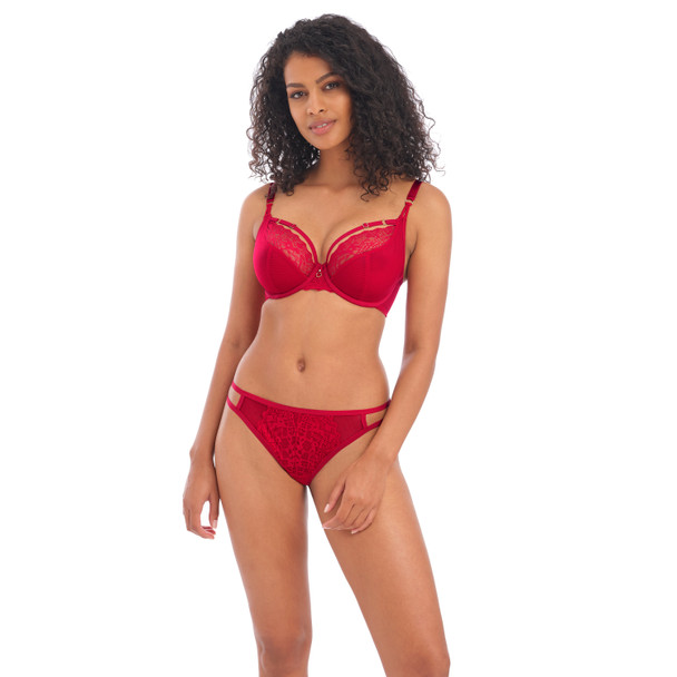 Temptress Underwire Plunge Bra in Cherry (CHR) FINAL SALE (50% Off)