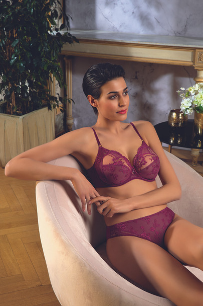 Sublime en Dentelle 3/4 Cup Bra in Fuchsia *FINAL SALE (25% Off)