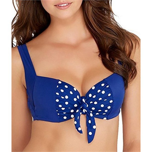 Annalise Balconnet Swim Top in Cobalt/White FINAL SALE (50% Off)