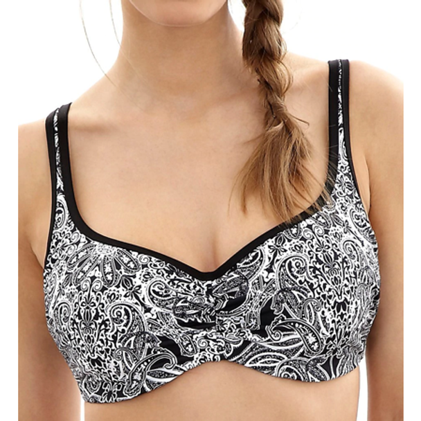 Santorini Balconnet Swim Top in Monochrome FINAL SALE (40% Off)