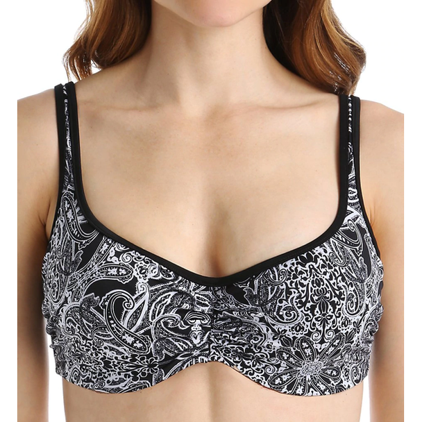 Santorini Balconnet Swim Top in Monochrome FINAL SALE (40% Off)