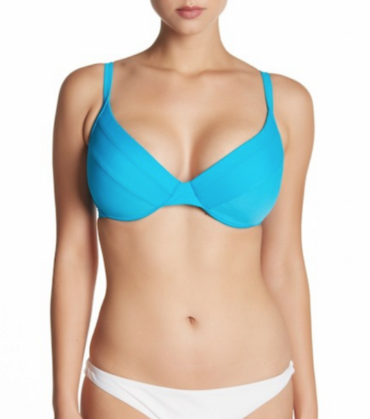 Smoothies Rose Underwire Bikini Swim Top in Ocean FINAL SALE NORMALLY $66.99