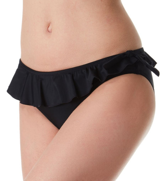 Splash Frill Brief Swim Bottom in Black FINAL SALE (50% Off)