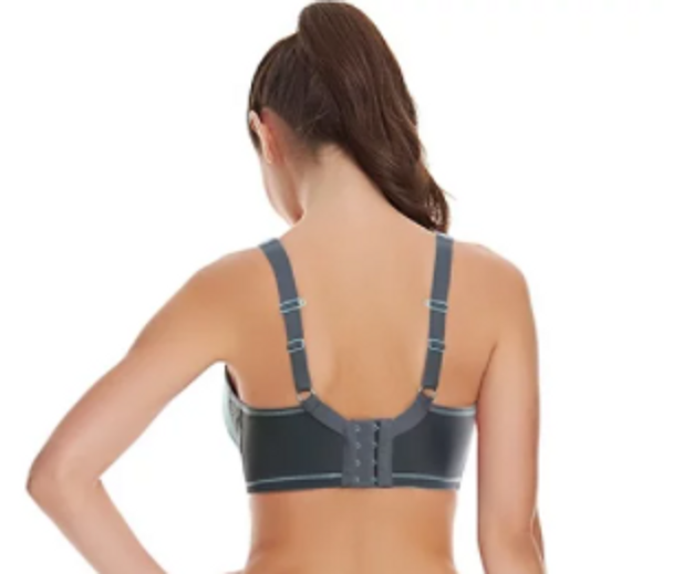 Sonic Underwire Moulded Spacer Sports Bra in Carbon (CON)