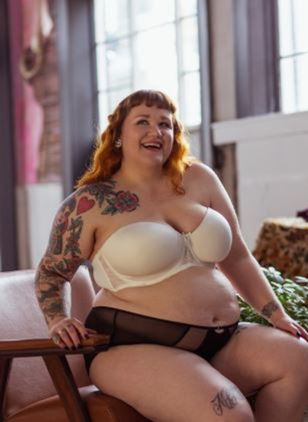 Elissa Strapless Bra in Pearl White FINAL SALE (50% Off)